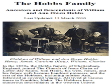 Tablet Screenshot of hobbs.parkinsonfamily.org